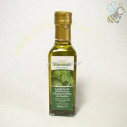 Olio Extra Vergine di Oliva bottiglietta con Basilico 10 cl.