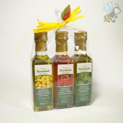 TRIS Olio E Vergine di Oliva Limone, Peperoncino, Basilico 3x10cl