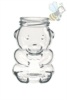 Apri scheda prodotto: Vasetto in vetro "ORSETTO" per 400 gr. di miele, completo tappo