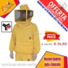Maschera quadrata a camiciotto, in cotone con elastici e cerniera Maschera quadrata a camiciotto, in cotone con elastici e cerniera