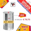 Maturatore in acciaio inox per alimenti con ghiera saldata 50 kg Maturatore in acciaio inox per alimenti con ghiera saldata 50 kg
