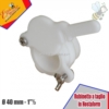 Rubinetto a taglio in plastica mm. 40, viti inox